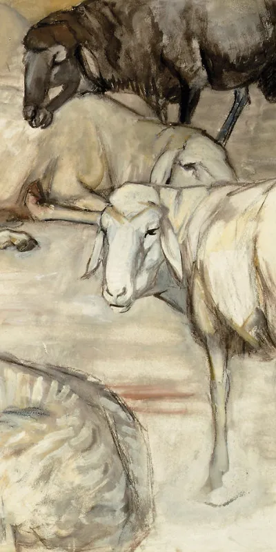 Duschtuch Schafherde I - Franz Marc