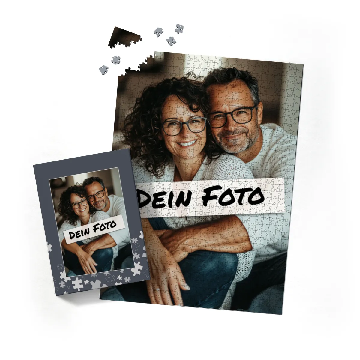 Fotopuzzle mit eigenem Bild - Fotopuzzle selbst gestalten 1000 Teile - Schachtel Puzzleteile - 1000 Teile Puzzle mit Foto - Geschenk Geburtstag Puzzleteile 1000 Teile Quer