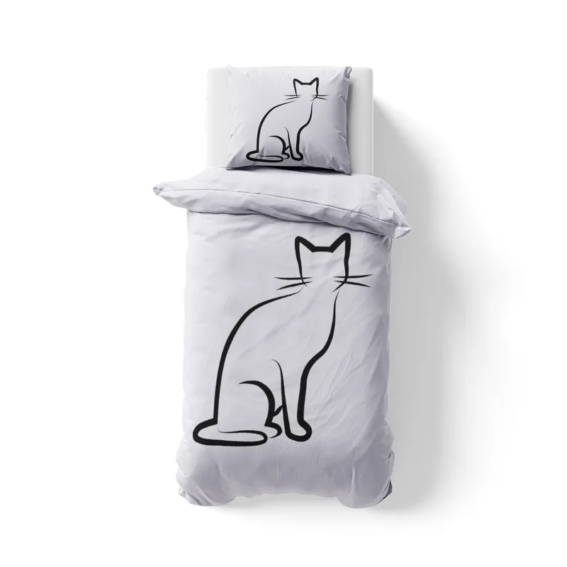 Bettwäsche-Set Black Cat 1 Mikrofaser