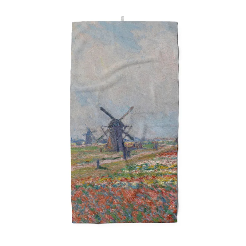 Duschtuch Tulpenfelder in der Nähe von Den Haag - Claude Monet