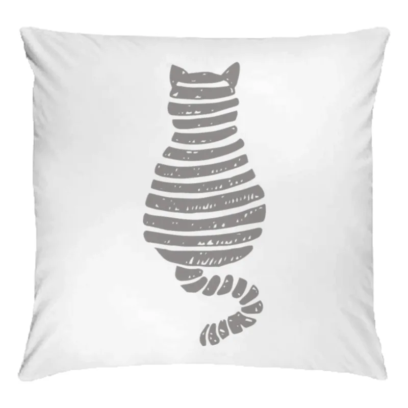 Bettwäsche-Set Graue Katze Mikrofaser