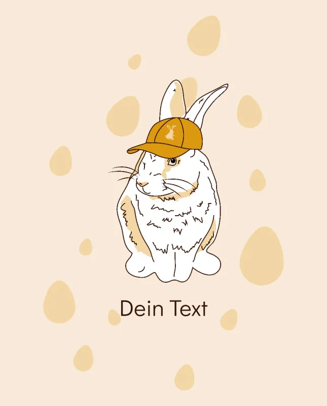 Kuscheldecke Hase mit Käppi - mit Namen personalisierbar - Geschenkidee Ostern, Osterdeko Hase Käppi 125 x 155 cm