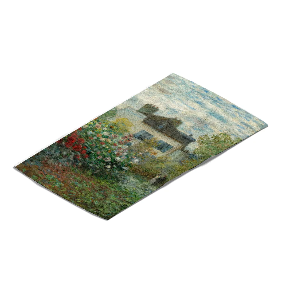 Handtuch Der Garten des Künstlers in Argenteuil - Claude Monet