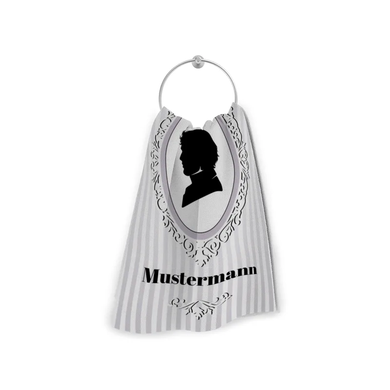 Misses Vintage - personalisiertes Namens-Strandtuch mit Wunschtext - Geschenkidee Hochzeit, Paar