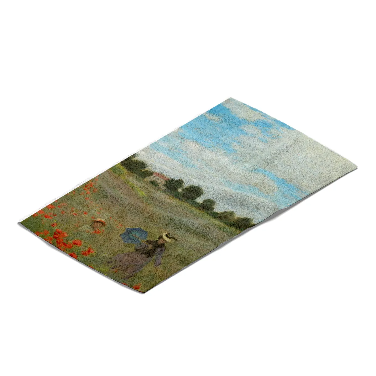Handtuch Mohnfeld bei Argenteuil - Claude Monet