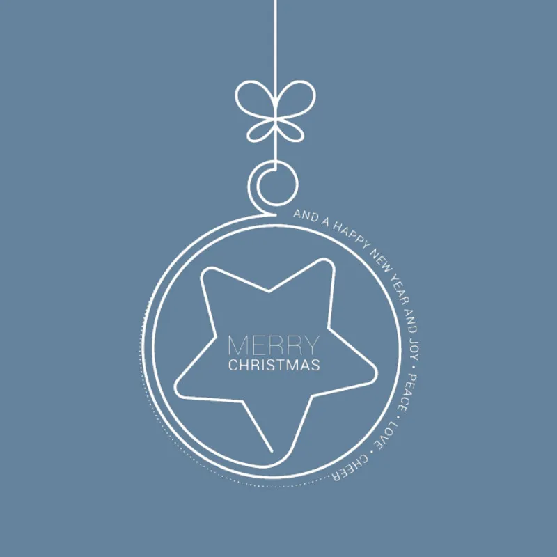 Wende-Bettwäsche Xmas Mimimalism Mikrofaser