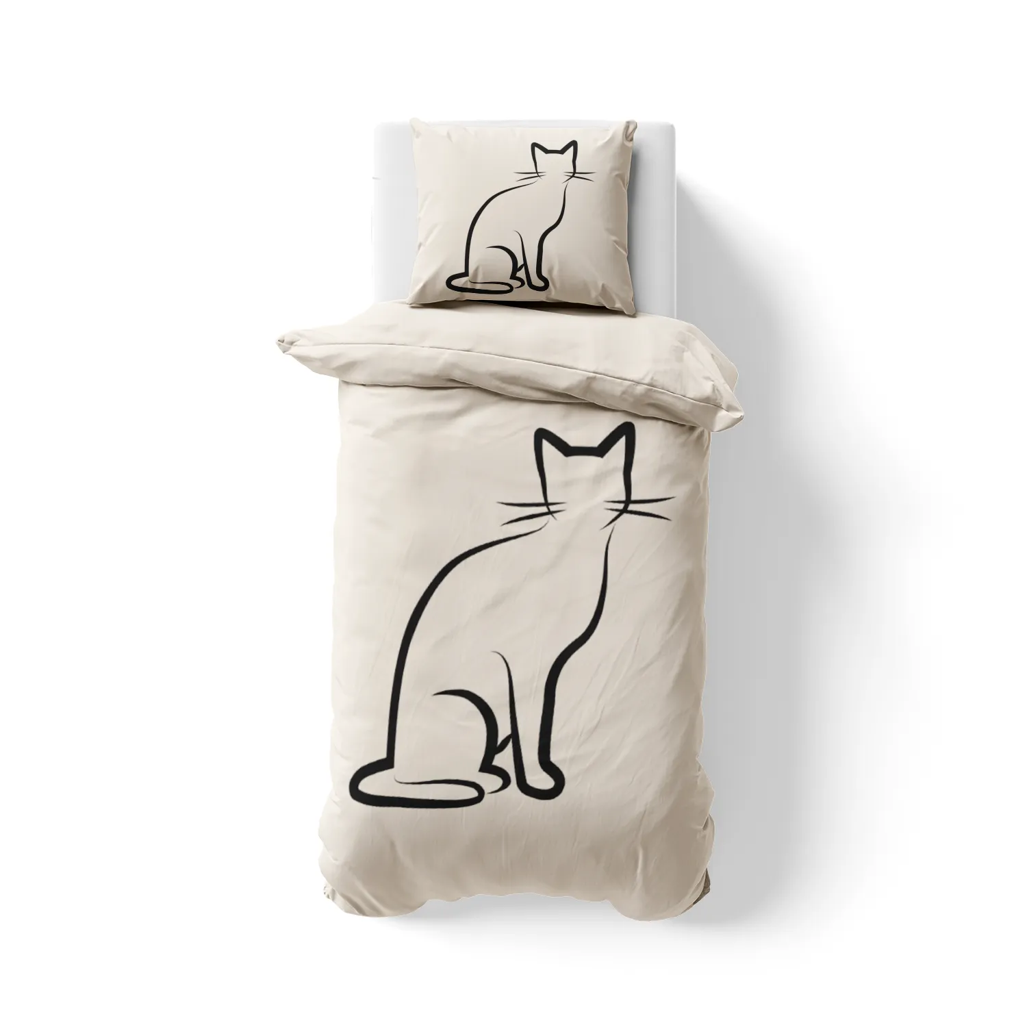 Bettwäsche-Set Black Cat 1 Baumwolle