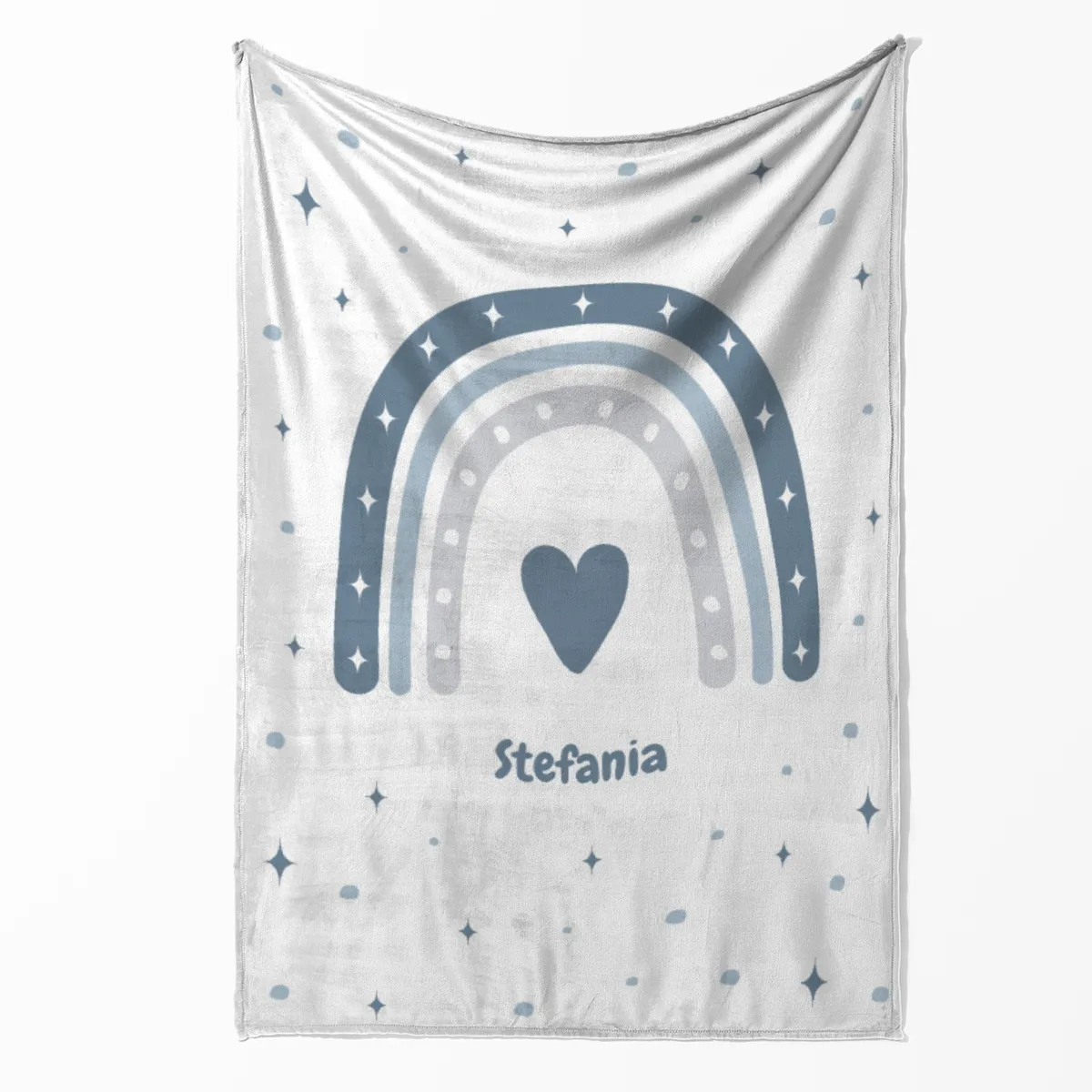 Personalisierte Babydecke rosa 75 x 100 cm