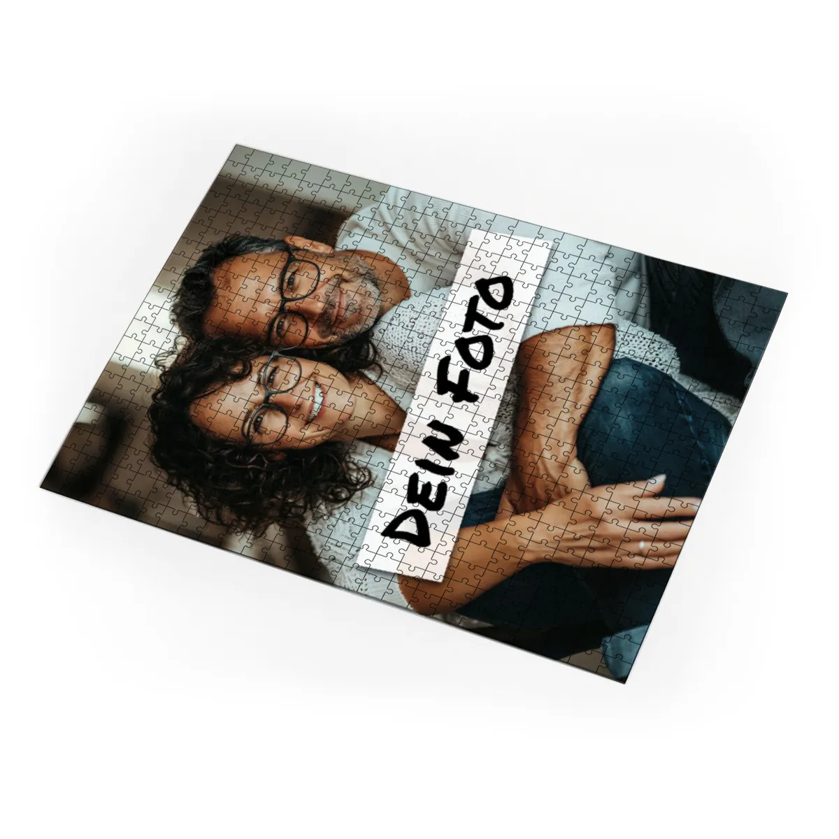 Fotopuzzle mit eigenem Bild - Fotopuzzle selbst gestalten 1000 Teile - Schachtel Merry Christmas - 1000 Teile Puzzle mit Foto - Geschenk Weihnachten MerryChristmas 1000 Teile Quer