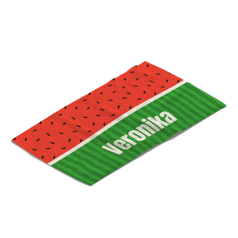 Handtuch Melone mit Namen personalisiert - personalisiertes Namenshandtuch - Melone