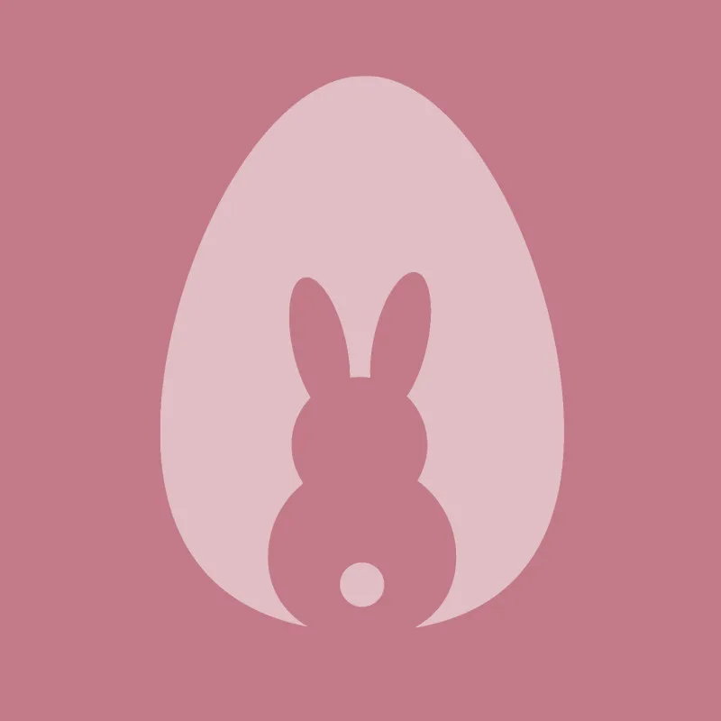 Samtkissenbezug Hase im Ei
