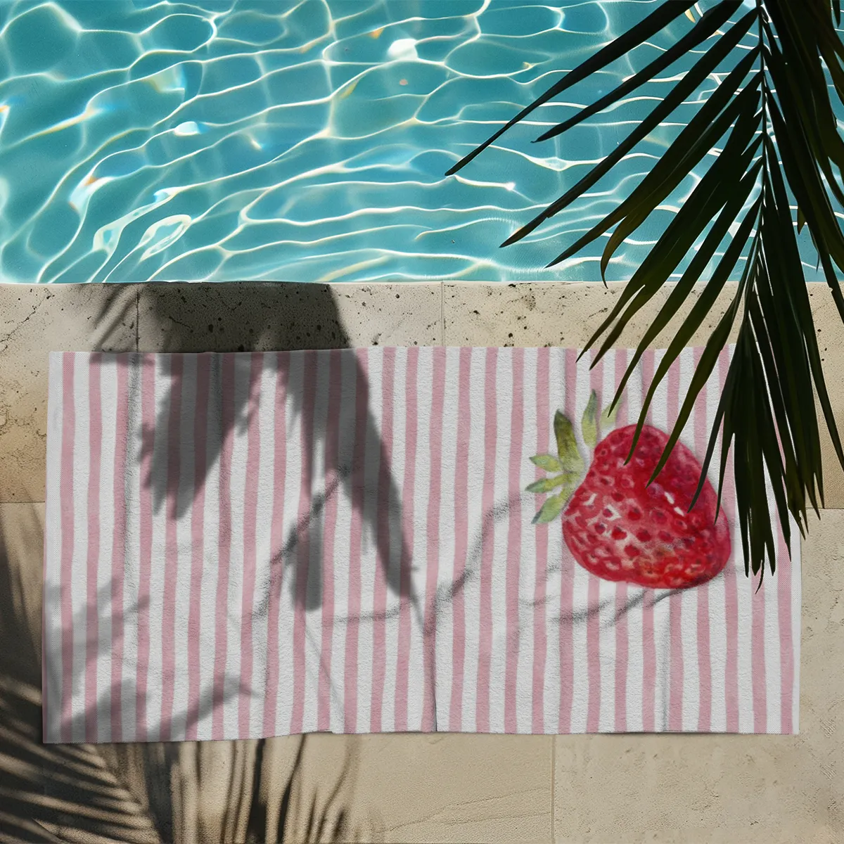 Strandtuch Strawberry Stripes