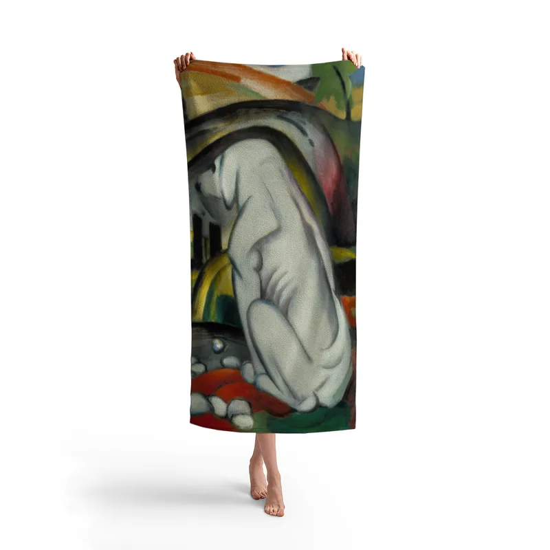 Handtuch Der weiße Hund - Franz Marc