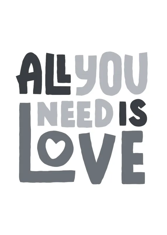 Geschirrtuch All you need is love
