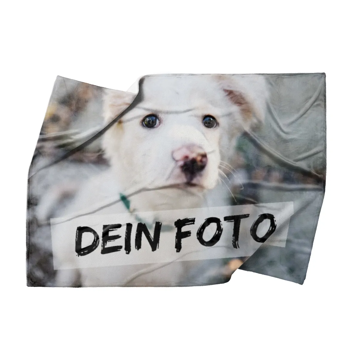 Personalisierte Kuscheldecke mit Foto - personalisierte Fotodecke - Kuscheldecke mit Ihrem Bild - Fotodecke selbst gestalten - Decke Querformat 200 x 140 cm 1 Foto Design 200 x 140 cm
