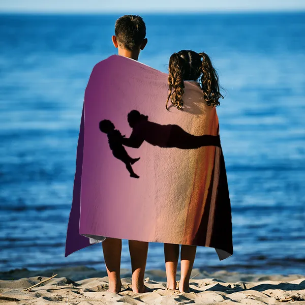Handtuch mit Foto - personalisiertes Fotohandtuch - Foto-Handtuch selbst gestalten - 1 Foto