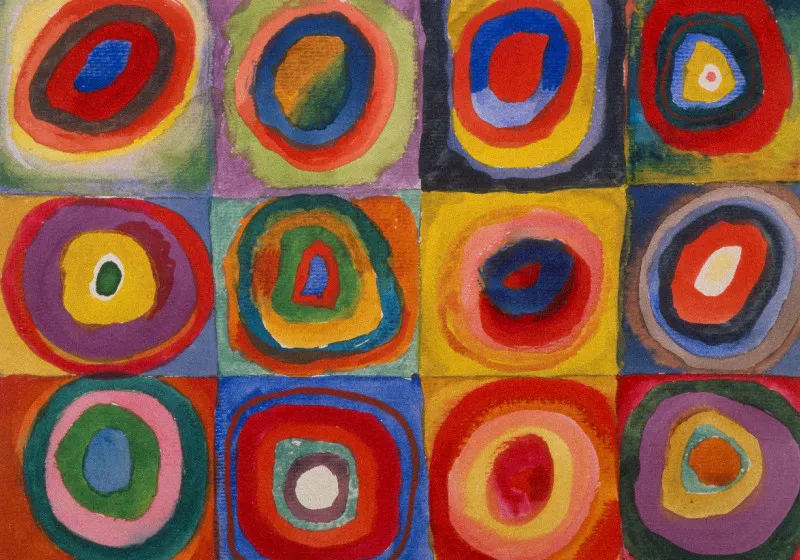 Kuscheldecke Farbstudie Kandinsky