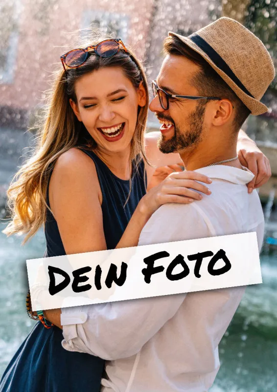 Fotopuzzle mit eigenem Bild - Puzzle selbst gestalten 1000 Teile - Schachtel Farbverlauf - mit Foto personalisiert - Geschenk Valentin, Geburtstag