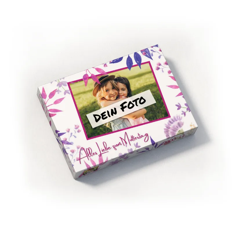 Fotopuzzle 500 Teile personalisiert Erwachsene - Schachtel Muttertag