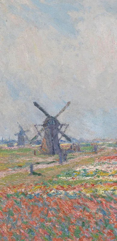 Duschtuch Tulpenfelder in der Nähe von Den Haag - Claude Monet