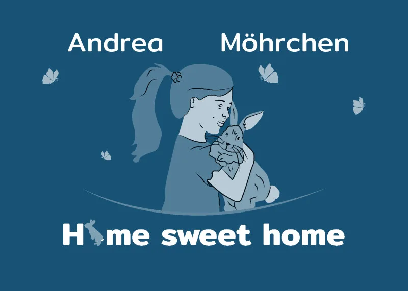 Personalisierte Fußmatte Pärchen mit Hund und Katze schwarz 70 x 50 cm