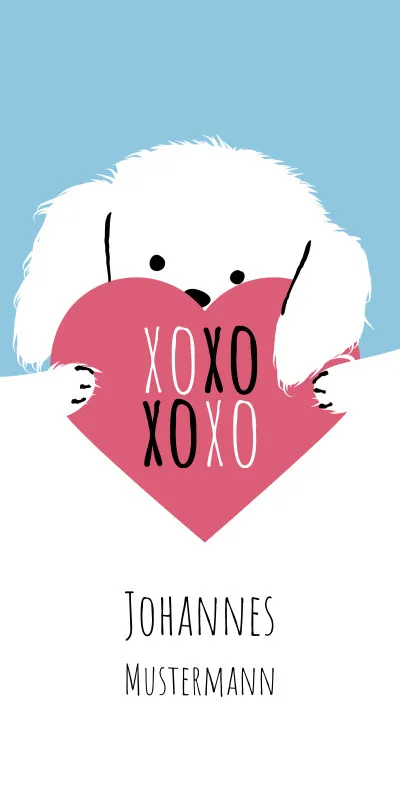 Duschtuch mit Namen personalisierbar - personalisiertes Namens-Duschtuch mit Wunschtext - XOXO Katze