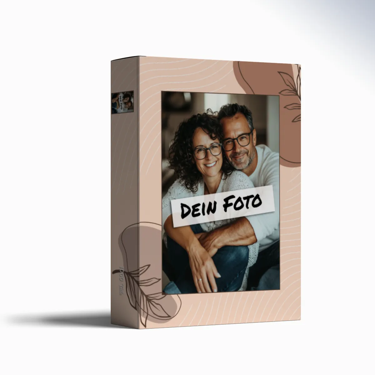 Fotopuzzle mit eigenem Bild - Fotopuzzle selbst gestalten 1000 Teile - Schachtel Herbstblätter - 1000 Teile Puzzle mit Foto - Geschenk Geburtstag Herbstblätter 1000 Teile Quer