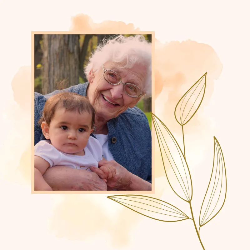 Personalisiertes Fotokissen - Vorderseite mit Foto personalisierbar - Samtkissenbezug Oma Substantiv - Geschenk Muttertag