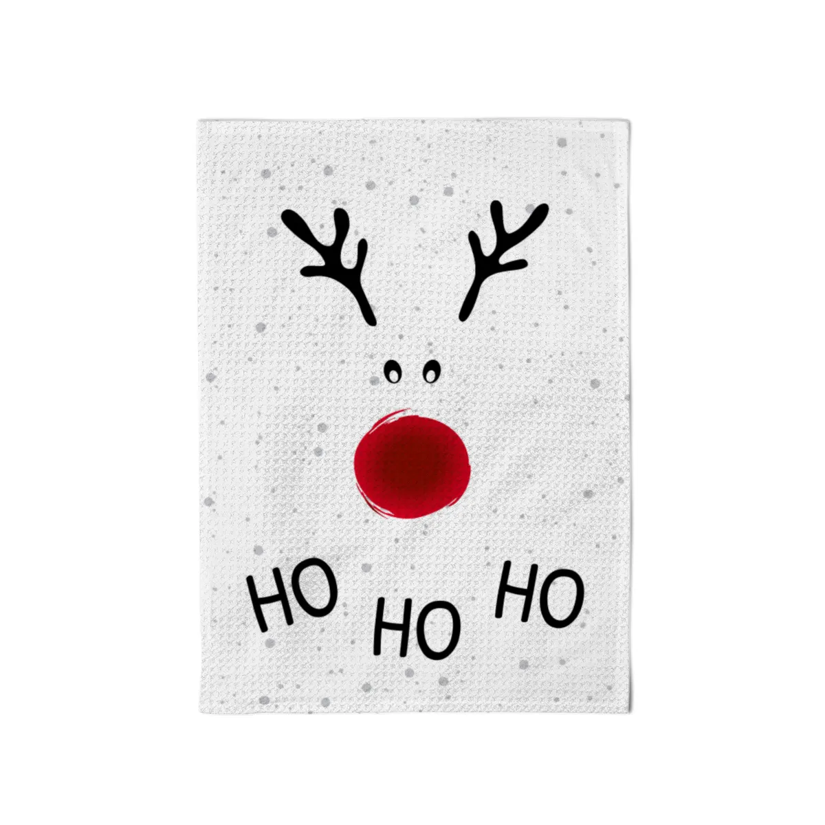 Geschirrtuch Rentiernase Hohoho