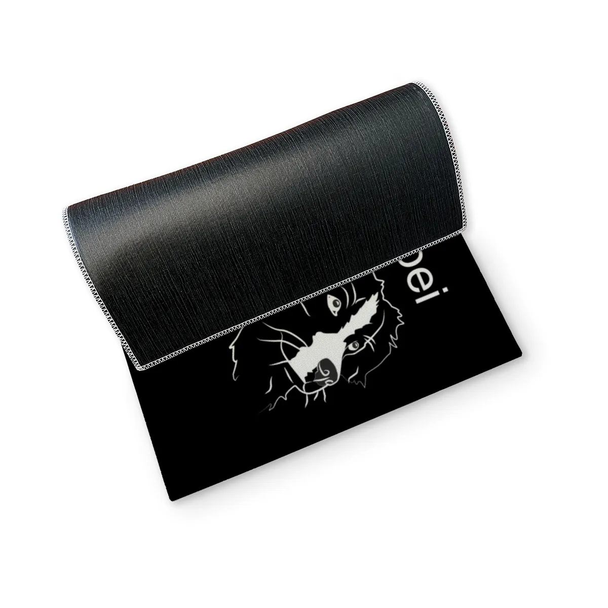 Personalisierte Fußmatte mit Französischer Bulldogge schwarz 70 x 50 cm