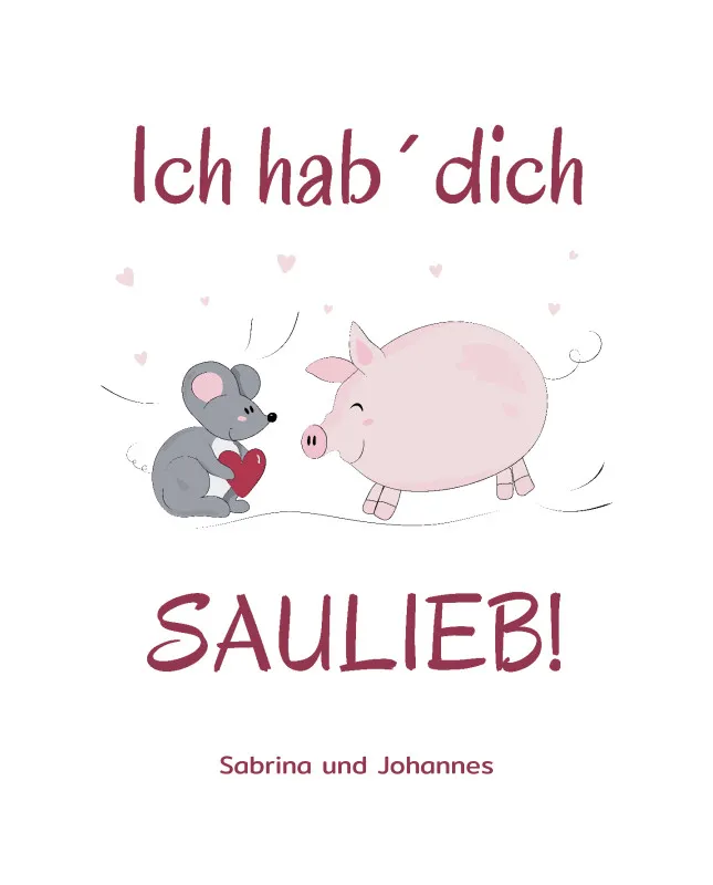 Kuscheldecke Hab Dich saulieb - mit Namen personalisierbar - Geschenkidee für Verliebte Hab dich saulieb 140 x 200 cm