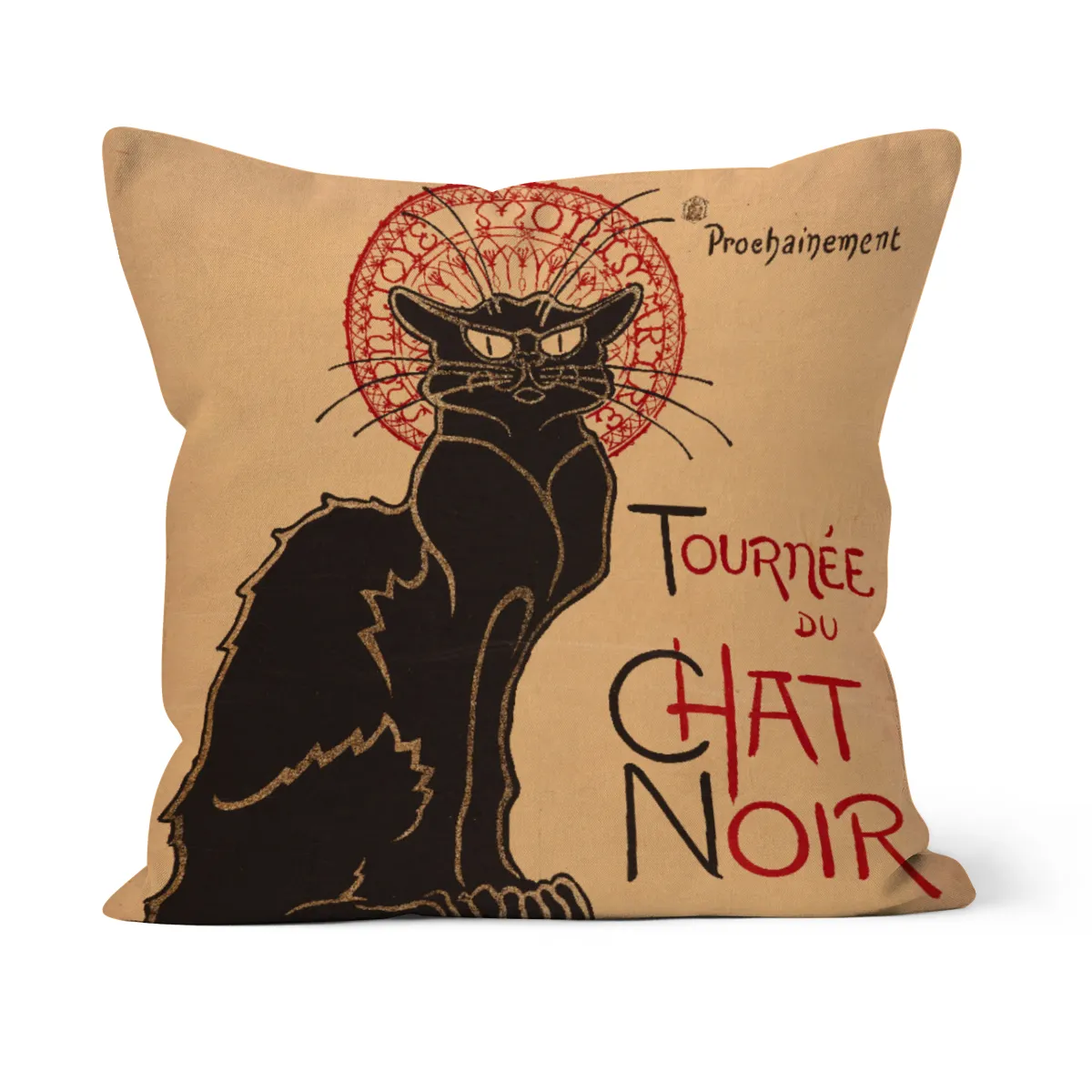Samtkissenbezug Tournée du Chat Noir Steinlen