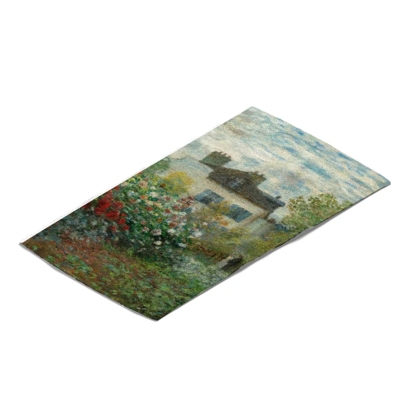 Handtuch Der Garten des Künstlers in Argenteuil - Claude Monet