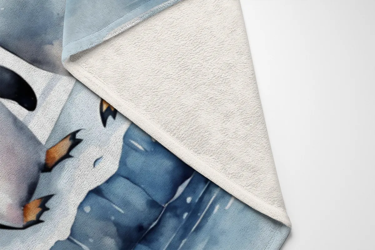 Kuscheldecke Pinguine auf Eisscholle