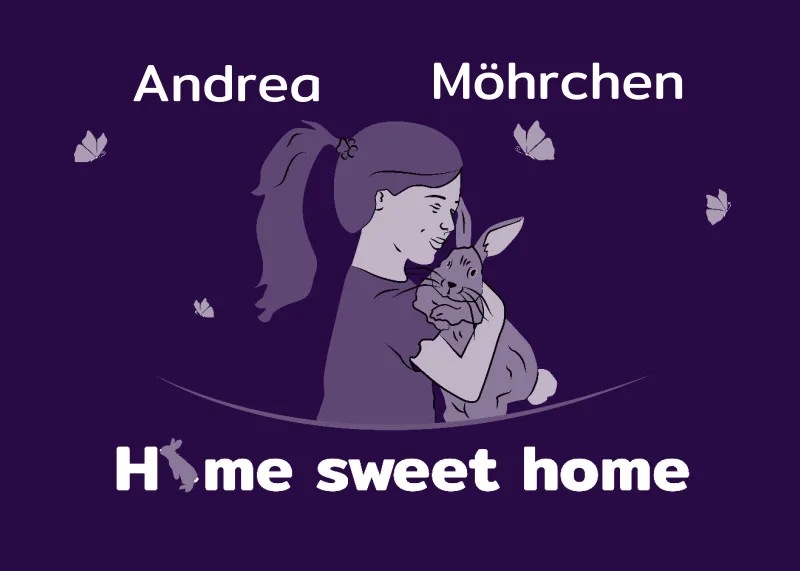 Personalisierte Fußmatte Pärchen mit Hund und Katze schwarz 70 x 50 cm