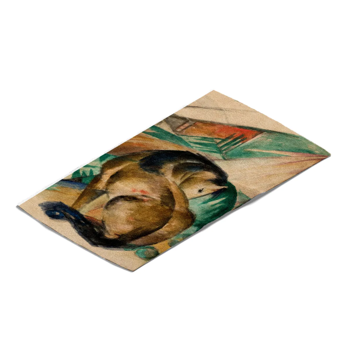 Handtuch Sitzendes Pferd - Franz Marc