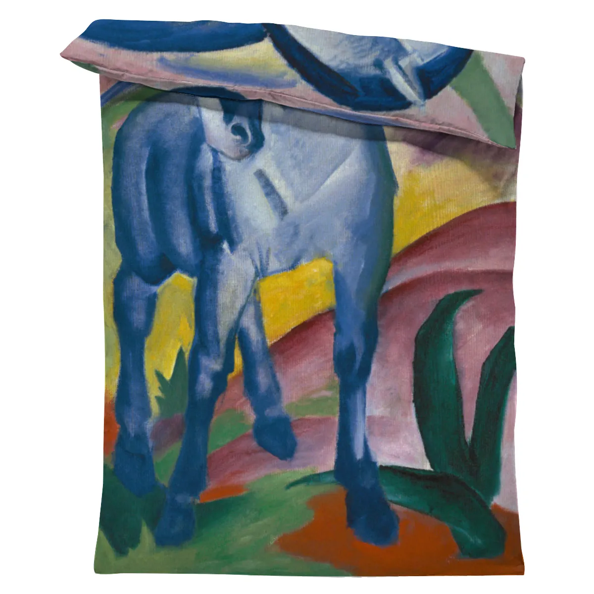 Motivbettwäsche Marc - Blaues Pferd Baumwolle