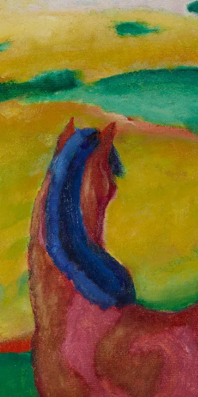 Handtuch Pferd in Landschaft - Franz Marc