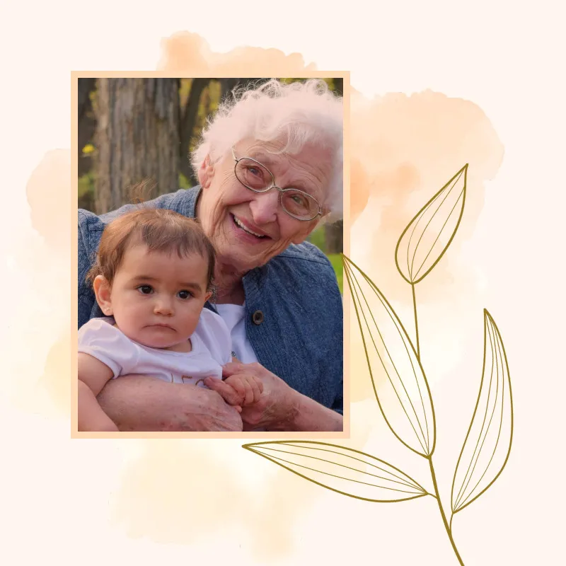 Personalisiertes Fotokissen - Vorderseite mit Foto personalisierbar - Samtkissenbezug Oma Substantiv - Geschenk Muttertag