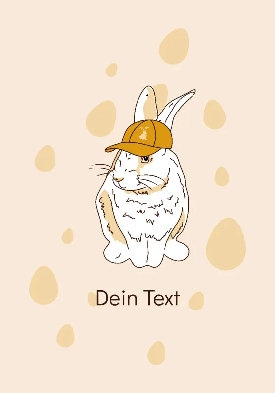 Kuscheldecke Hase mit Käppi - mit Namen personalisierbar - Geschenkidee Ostern, Osterdeko Hase Käppi 125 x 155 cm