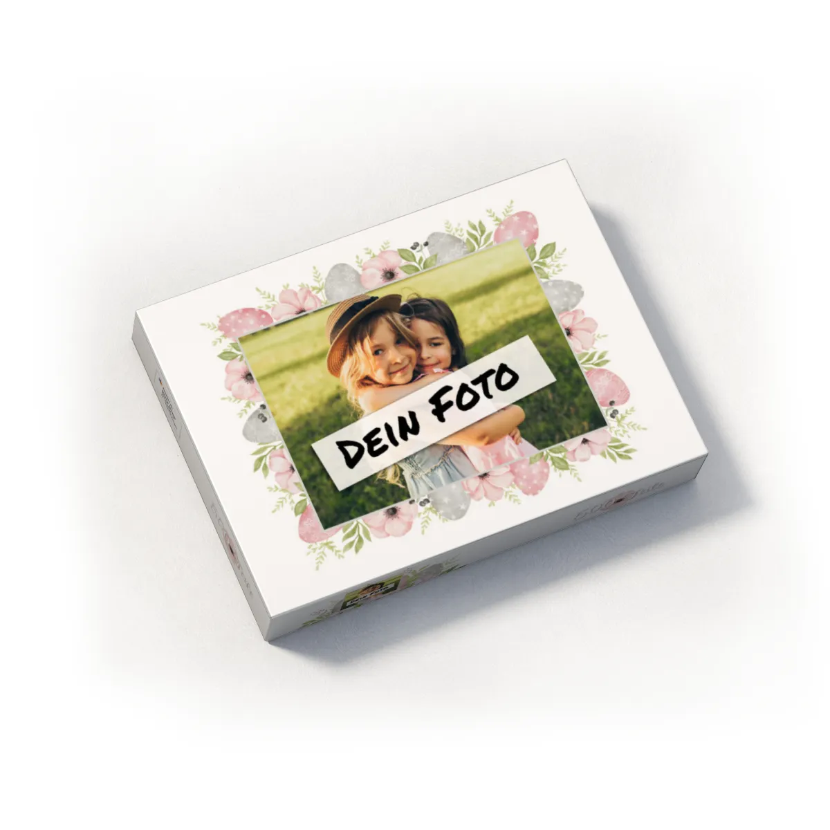 Fotopuzzle 500 Teile personalisiert Ostern - Box Osterblumen