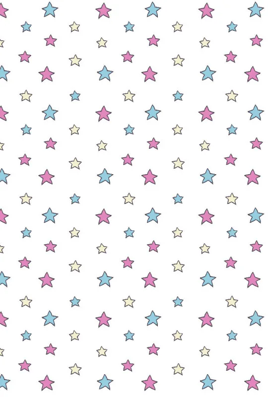 Kinderbettwäsche-Set Colorful Stars Mikrofaser
