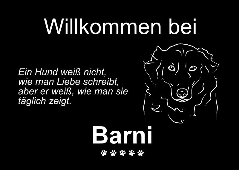 Personalisierte Fußmatte mit Französischer Bulldogge schwarz 70 x 50 cm