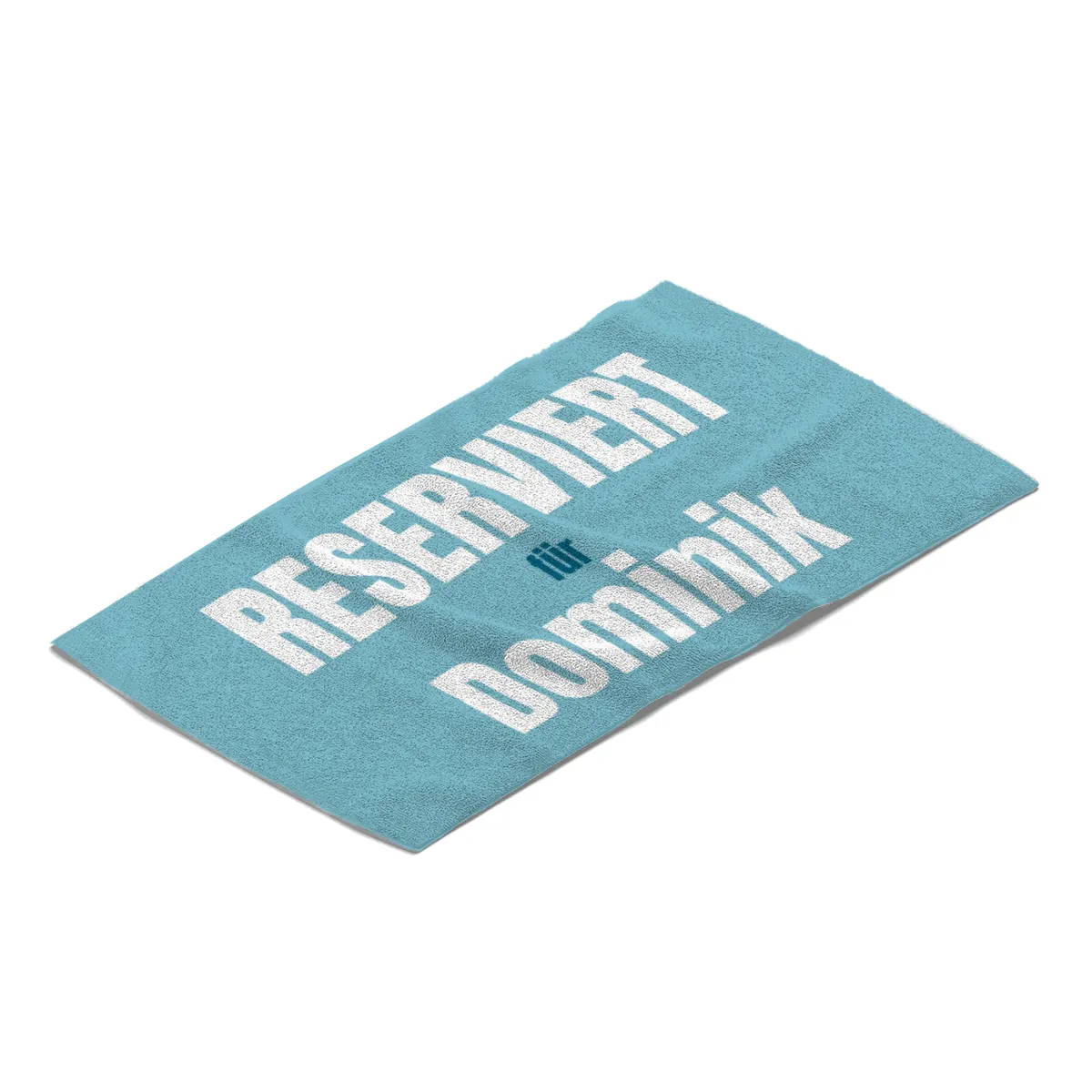 Handtuch "Reserviert für" mit Namen personalisierbar - personalisiertes Namenshandtuch - witziges Handtuch mit Namen und Spruch - Reserviert rosa