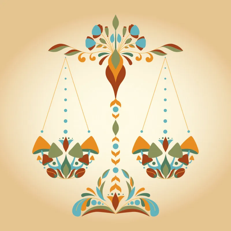 Samtkissen Zodiac Art – Löwe floral
