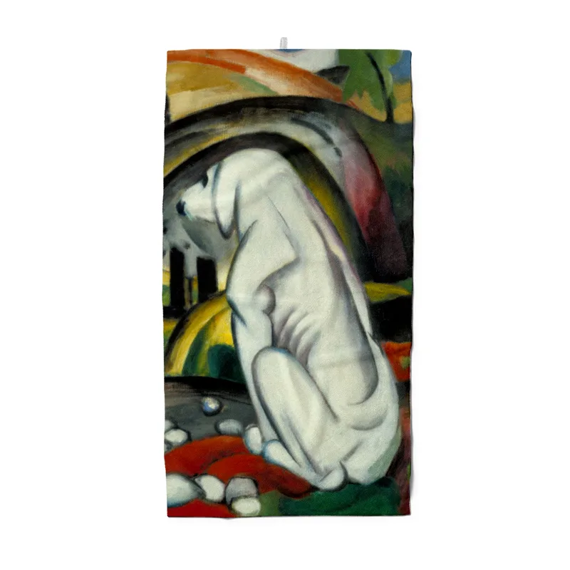 Handtuch Der weiße Hund - Franz Marc