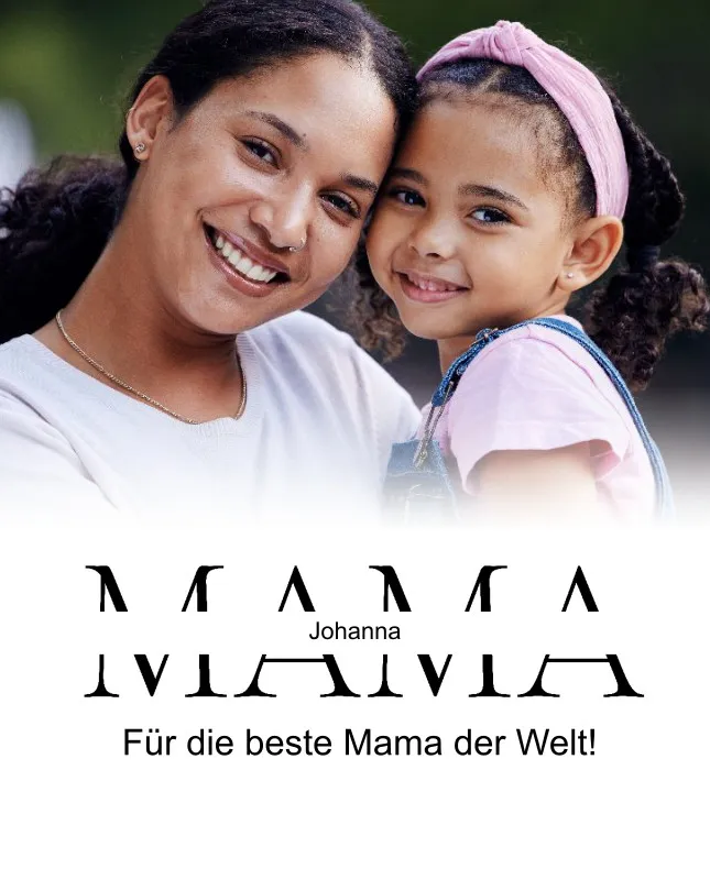 Kuscheldecke Mama 140 x 200 cm - mit Foto und 2 Texten personalisierbar - Fotodecke selbst gestalten - Geschenkidee Muttertag, Geburtstag MAMA white