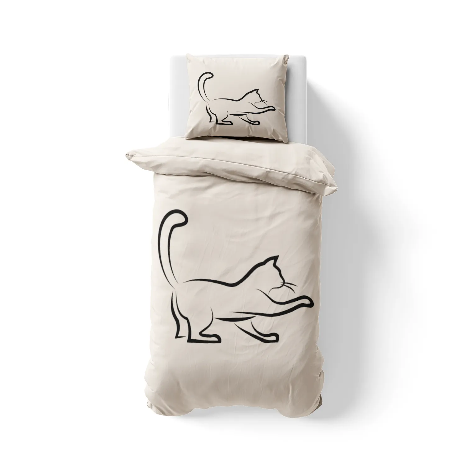 Bettwäsche-Set Black Cat 3 Mikrofaser