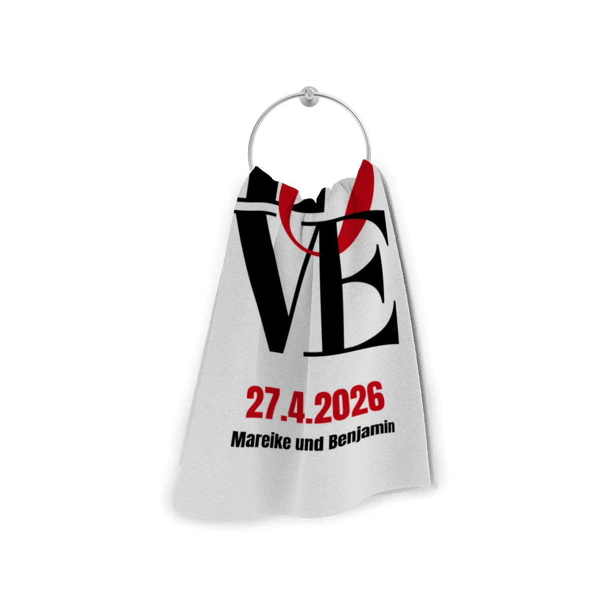 Love Typo - Badetuch mit Wunschtext