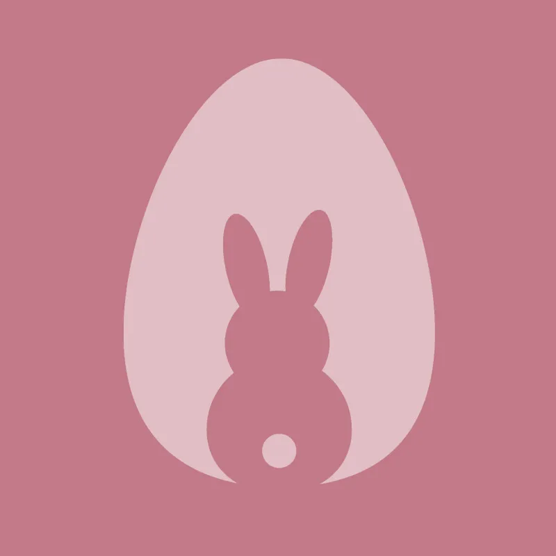 Samtkissenbezug Hase im Ei